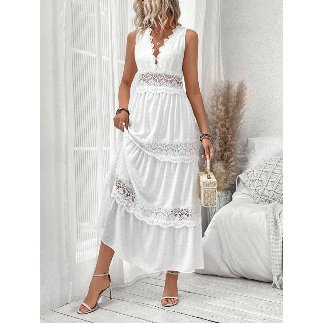 Robe d’été Femme – Dentelle Élégante
