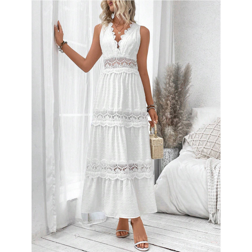 Robe d’été Femme – Dentelle Élégante