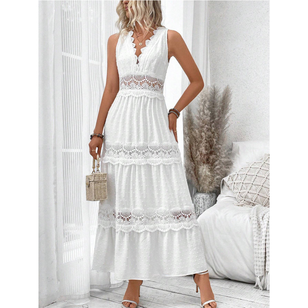 Robe d’été Femme – Dentelle Élégante